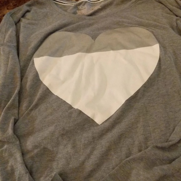 Victoria's Secret Other - Victorias secret grey nightgown medium heart C1
